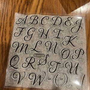 Close to My Heart  E1020 Vogue Alphabet - My Acrylix Stamps